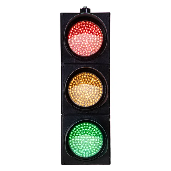 Three-aspect vehicle traffic signal