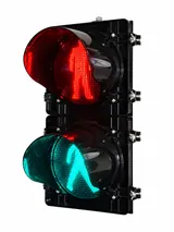 200mm High-Power LED Pedestrian Signal - Angled view