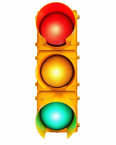 300mm High-Power LED Full Ball Traffic Light — Yellow Housing
