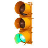300mm High-Power LED Full Ball Traffic Light — Yellow Housing - Green