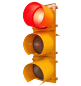300mm High-Power LED Full Ball Traffic Light — Yellow Housing - Red