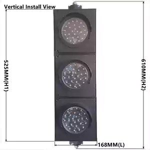 100MM 3-Aspect RYG Ball Shape Smart Traffic Light