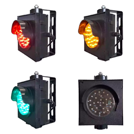 100MM(4 Inch) 1-Aspect Red Yellow Green Ball Shape LED Traffic Light