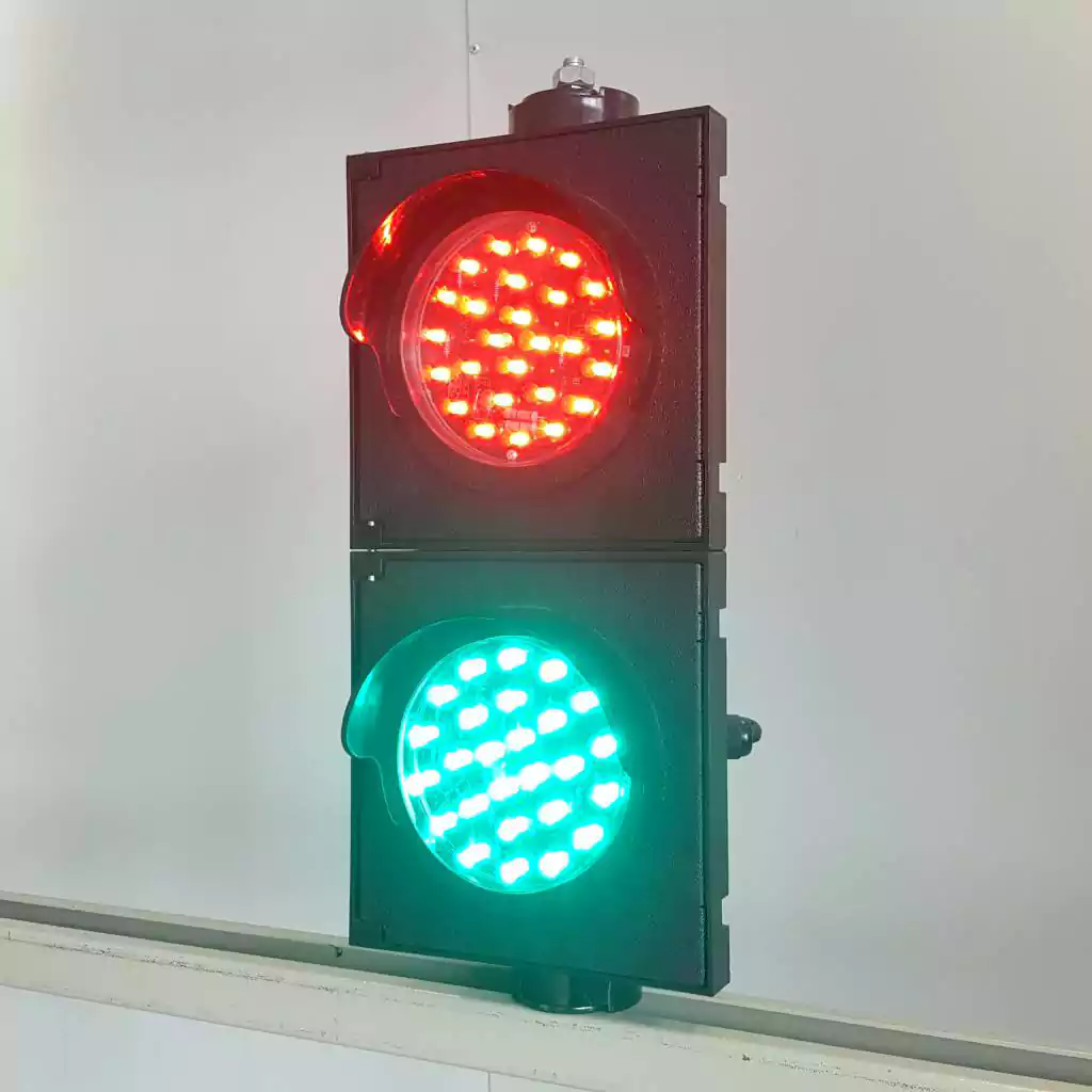 4Inch 2-Aspect Red Green Ball Shape Parking Traffic Light