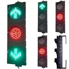 3-Aspect Led Traffic Lights Green Arrow And Red Ball Parking