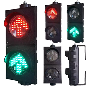 4 Inch 2-Aspect Red Green Arrow Led Traffic Light