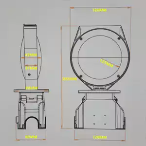 140MM Double-Face Solar Warning Light