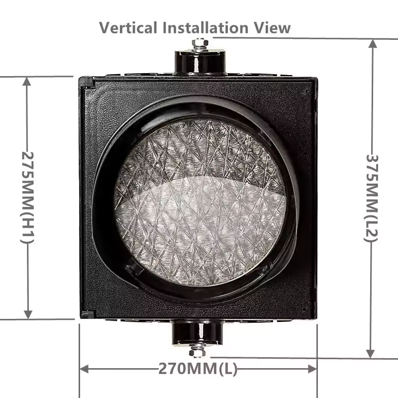 200MM(8 Inch) 1-Aspect Red Yellow Green Ball Led Traffic Light With Cobweb Lens