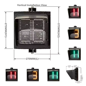 1-Aspect Led Traffic Light With Red Yellow Green/Red Green Countdown Timer