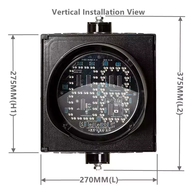 1-Aspect Led Traffic Light With Countdown Timer Red Yellow Green/Red Green Cobweb Lens