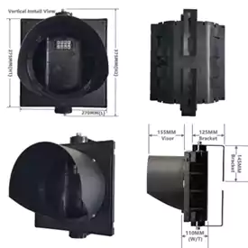 200MM(8 Inch) 1-Section Led Traffic Light Body