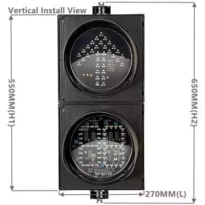 200MM(8 Inch) Traffic Signal Light With 2-Aspect Red Yellow Green Arrow Countdown Timer