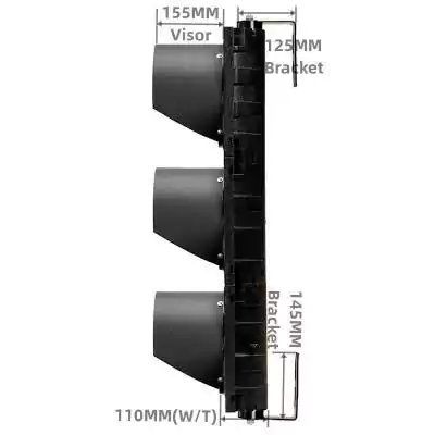 200MM(8 Inch) Led Traffic Light With 3-Aspect Cobweb Lens