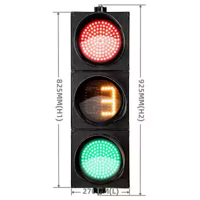 200MM(8 Inch) Led Traffic Lights Countdown Timer With 3-Aspect Red Green Ball