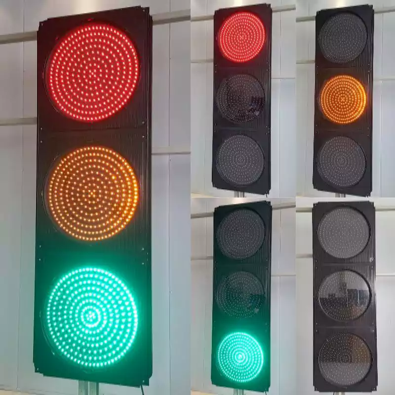 3-Aspect Led Traffic LIght With RYG Ball Light