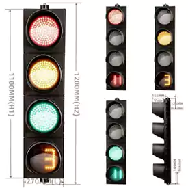 4-Aspect Led Traffic Light Timer With Cobweb Lens