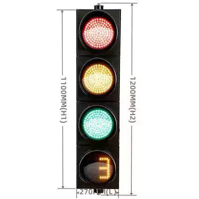 4-Aspect/Section Led Traffic Light Timer With Cobweb Lens,  as 8 Inch(200MM)*4/204