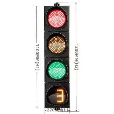 200MM(8 Inch) Led Traffic Light Countdown Timer With 4-Aspect Red Yellow Green Ball