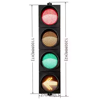 4-Aspect/Section Led Traffic Lights Red Yellow Green Ball And 3-In-1 Arrow Traffic Semaphore,  as 8 Inch(200MM)*4/2044-Aspect/Section Led Traffic Lights Red Yellow Green Ball And 3-In-1 Arrow Traffic Semaphore,  as 8 Inch(200MM)*4/204