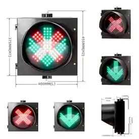 300MM(12 Inch) 1-Aspect Tunnel Led Traffic Light