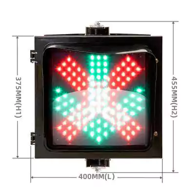 1 Aspect/Sectiont Led Traffic Light With Red Cross Green Arrow Lane Control Light,  as 12 Inch(300MM)*1/301