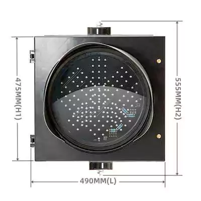 400MM(16 Inch) 1-Aspect Red Cross Green Arrow Lane Control Light