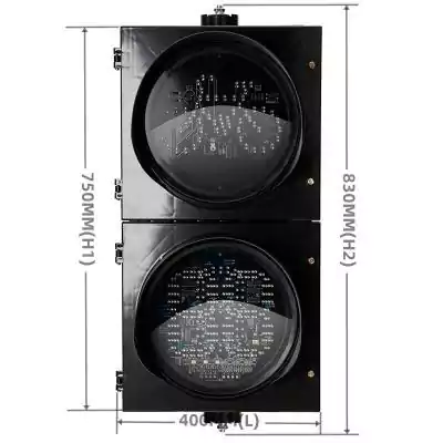 2 Aspect/Section Led Traffic Light With Red Green Bicycle Signal Countdown Timer,  as 12 Inch(300MM)*2/302