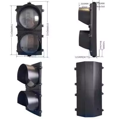 300MM(12 Inch) 2-Section Aluminum Led Traffic Light Body