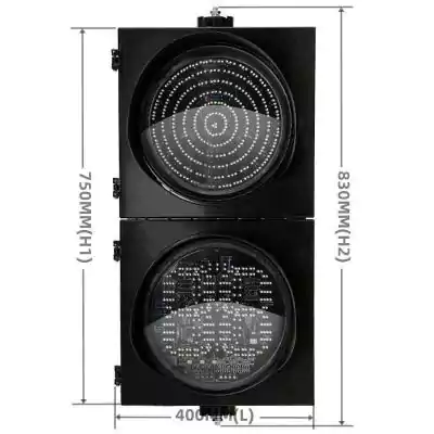 2 Aspect/Section Led Traffic Light With 3-In-1 Ball Traffic Signal Light Countdown Timer,  as 12 Inch(300MM)*2/302