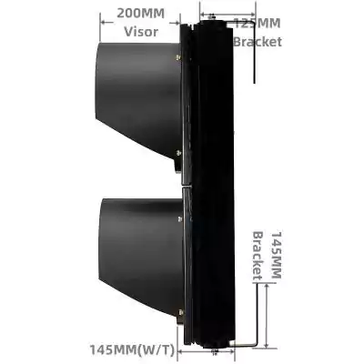2 Aspect/Section Led Traffic Light With 3-In-1 Ball Traffic Signal Light Countdown Timer,  as 12 Inch(300MM)*2/302