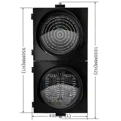 2 Aspect/Section Led Traffic Light With RYG Ball Traffic Light Semaphore Countdown Timer,  as 16 Inch(400MM)*2/402