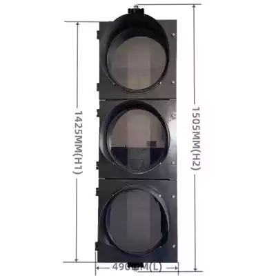 400MM 3-Section PC Plastic Traffic Light Body Manufacturer