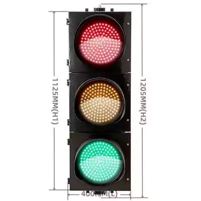 3 Aspects/Sections Led Traffic Light With Red Yellow Green Smart Signal,  as 12 Inch(300MM)*3/303
