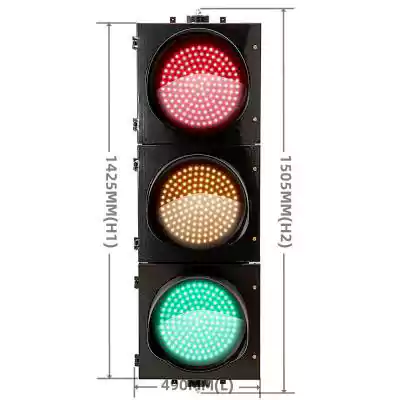 3 Aspects/Sections Led Traffic Light With RYG Intelligent Traffic Light,  as 16 Inch(400MM)*3/403