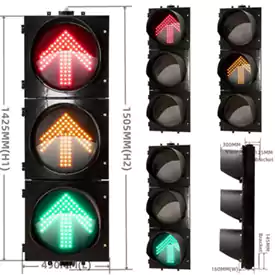 3-Aspect Led Traffic Light With Red Yellow Green Arrow Semaphore