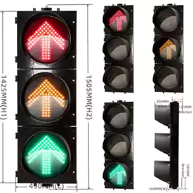 400MM(16 Inch) 3-Aspect Red Yellow Green Arrow Traffic Light Semaphore