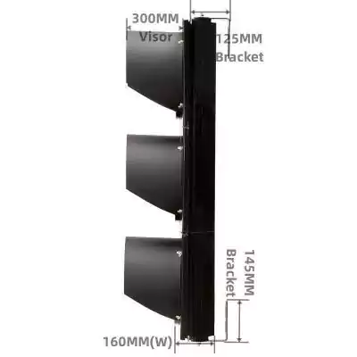 3 Aspects/Sections Led Traffic Light With Red Yellow Green Arrow Semaphore,  as 16 Inch(400MM)*3/403