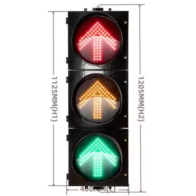 3 Aspects/Sections Led Traffic Light With Red Yellow Green Arrow Signal,  as 12 Inch(300MM)*3/303