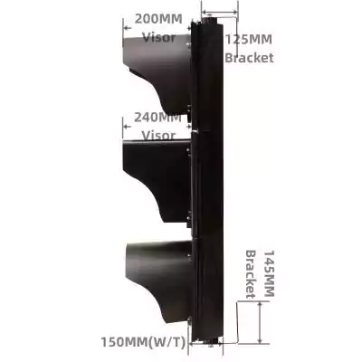 300MM(12 Inch)  LED Traffic Light With Countdown Timer, 3 aspects/sections as 300MM*3/303