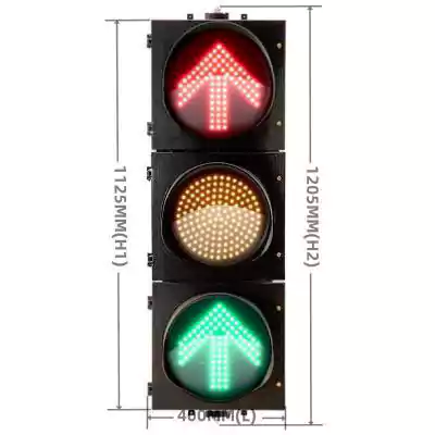 3 Aspects/Sections Led Taffic Light With Countdown Timer,  as 12 Inch(300MM)*3/303