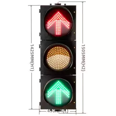 3 Aspects/Sections Smart Traffic Light With Timer,  as 16 Inch(400MM)*3/403