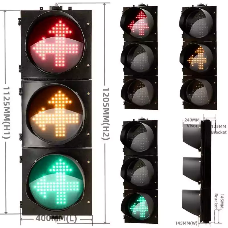 3-Aspect Led Traffic Light With Two-Way Signal