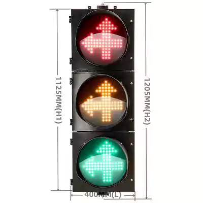 300MM(12 Inch) 3-Aspect Two-Way Sign Traffic Signal Light
