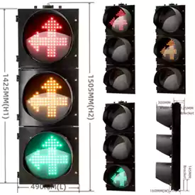 400MM(16 Inch) 3-Aspect Two-Way Traffic Sign Light