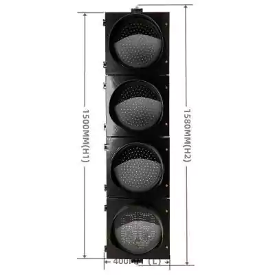 12-Inch(300MM) Ball LED Traffic Light System With Timer