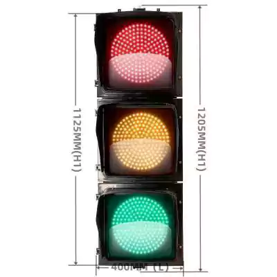 12-Inch(300MM) 3-Aspect Square Traffic Signal Light