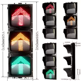 12 Inch(300MM) 3-Aspect Arrow Led Traffic Light System