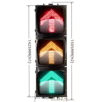 3 Aspects/Sections Led Traffic Light With Arrow Traffic Signal Light,  as 16 Inch(400MM)*3/403