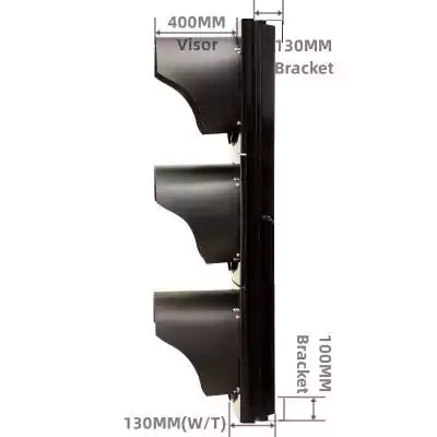 3 Aspect/Section Led Traffic Light With RYG Ball Traffic Light,  as 20 Inch(500MM)*3/503