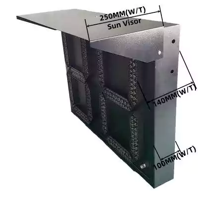 800*600MM 2-Digit Steel Traffic Light Timer